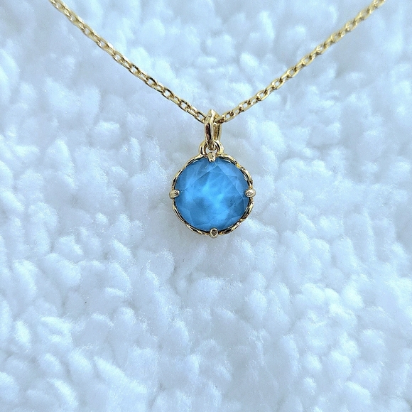 kate spade Jewelry - Kate Spade♠️ "That Sparkle" Turquoise🩵 Pendant Necklace - NWT